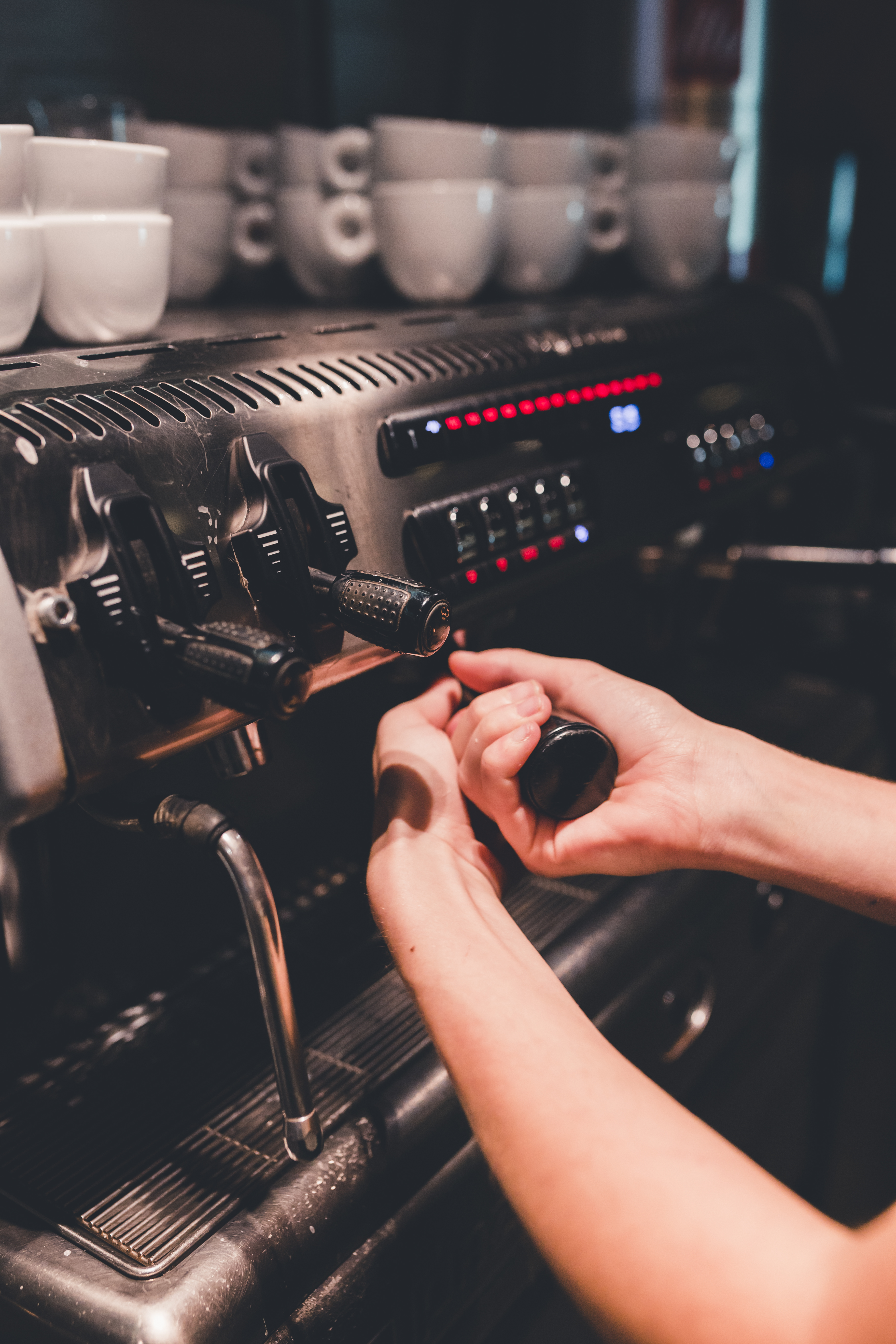 Espresso Machine Pouring