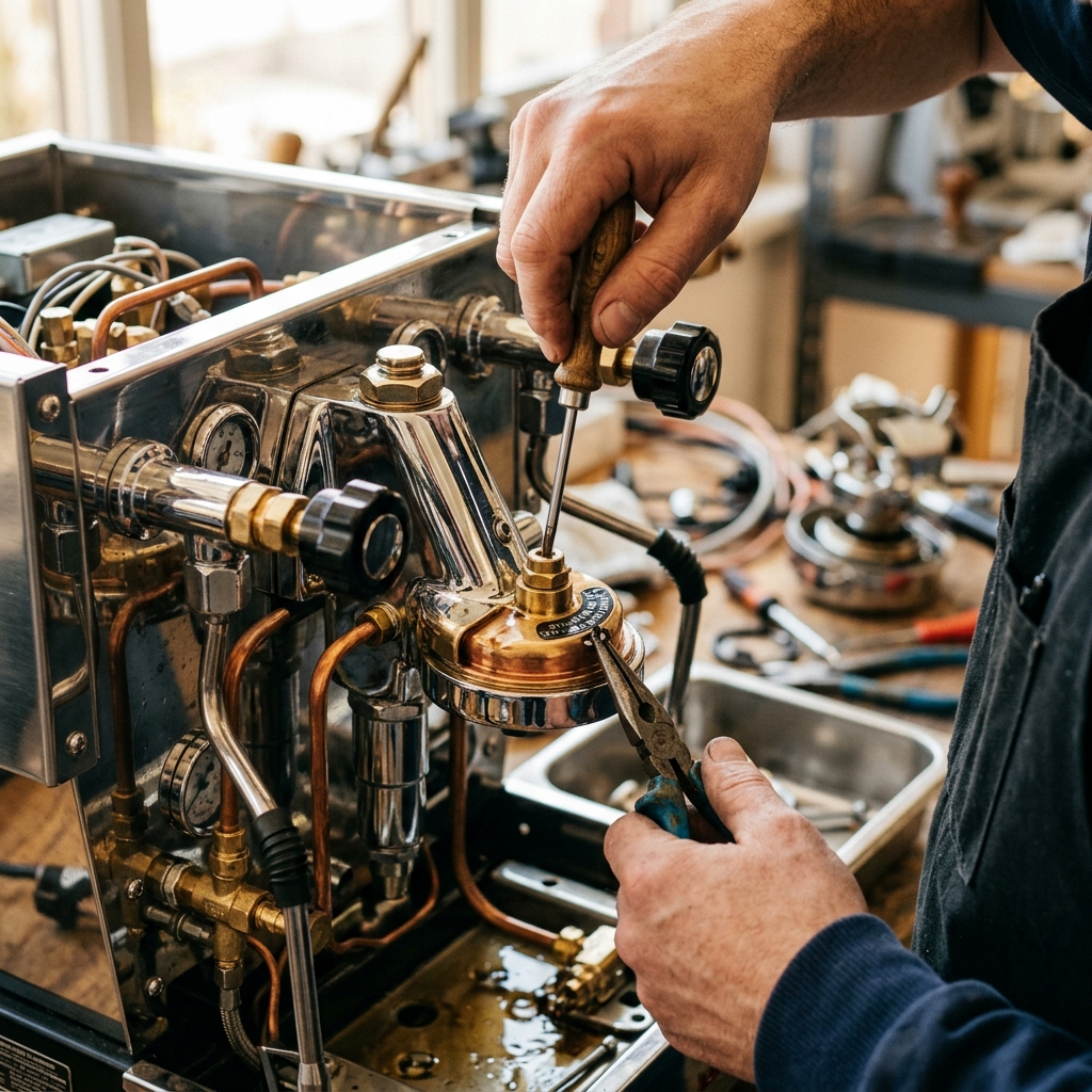 Espresso Machine Pouring